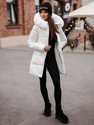 Dámská Bunda Bílá OZONEE JS/16M9099/281