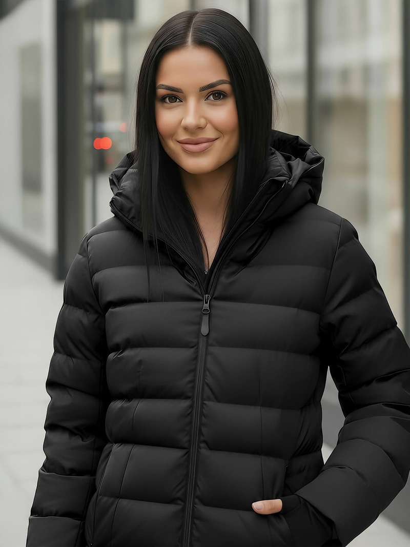 Dámská Bunda Černá OZONEE JS/M769/392