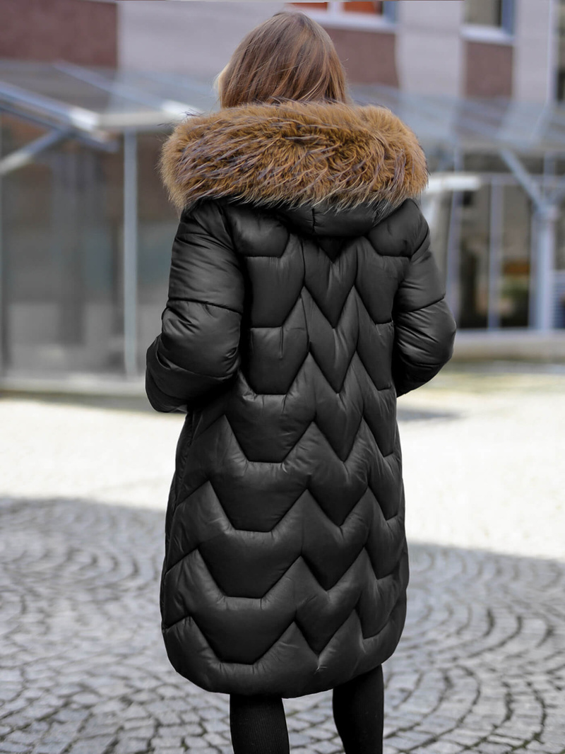 Dámská Zimní Bunda Černá OZONEE O/5M3229/392