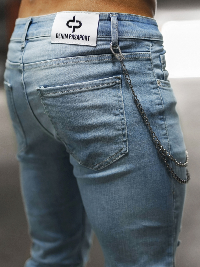 Pánské Džíny Světle-Modré OZONEE DP/202