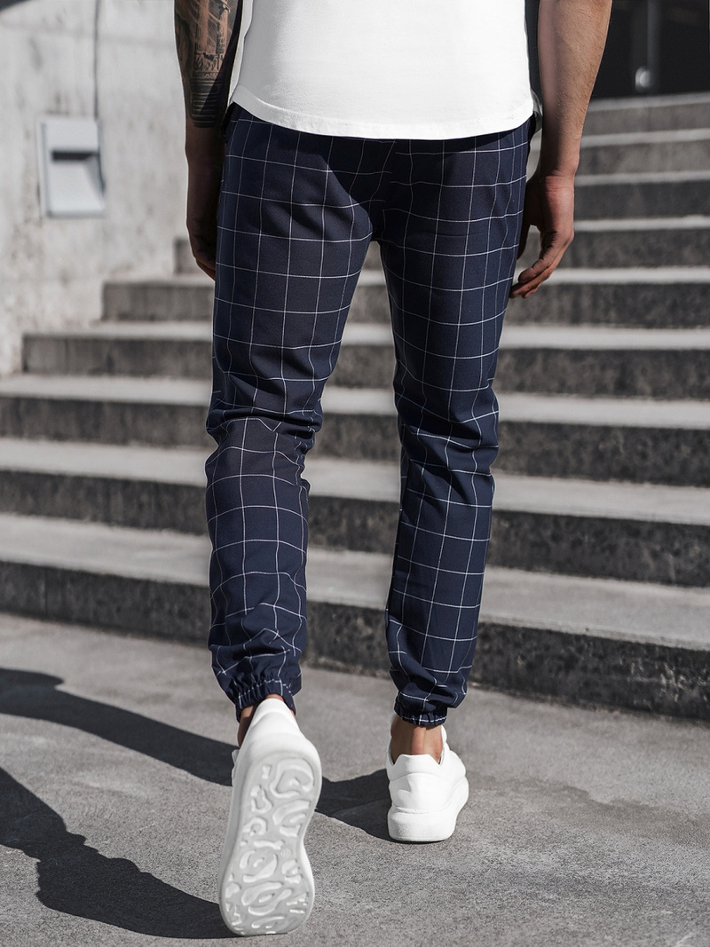 Pánské Chino Kalhoty Námořnické Modré OZONEE DJ/2275/22Z