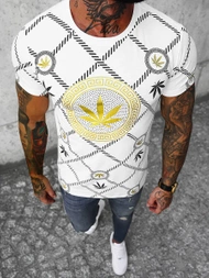 Pánské Tričko Bílé OZONEE O/T130/1