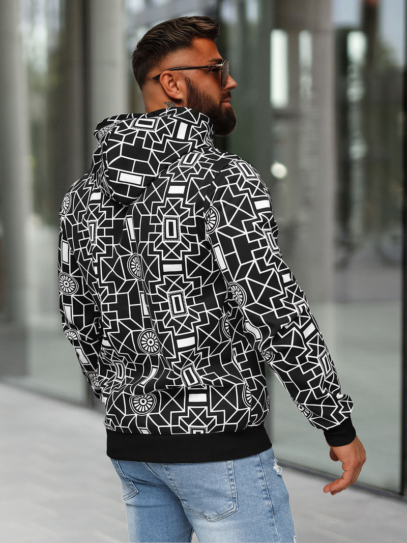 Pánská Mikina Černá OZONEE JS/8B1236/3