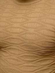 Pánský Svetr Tmavě-Béžová OZONEE O/ZZ190137