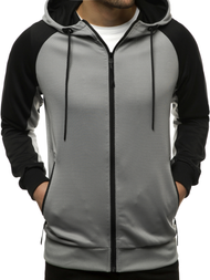 Pánská Mikina Šedá OZONEE JS/88006