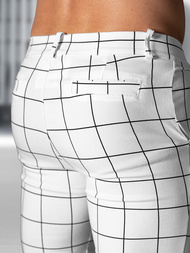 Pánské Chino Kalhoty Bílé OZONEE O/P4009Z