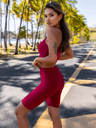 Dámská Dvoudílná Tepláková Souprava Vínová OZONEE O/22754Z